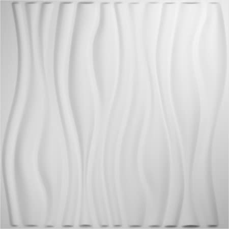 Ekena Millwork Leandros EnduraWall Decorative 3D Wall Panel, White, 19 5/8"W x 19 5/8"H WP20X20LEWH